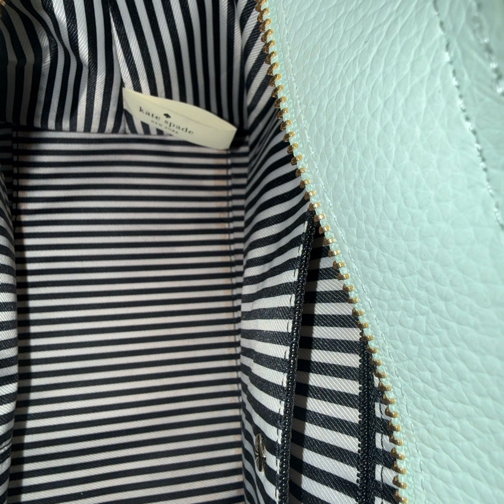 Kate Spade Leewood Place Makayla Satchel in Mint Splash Leather - Picture 14 of 16